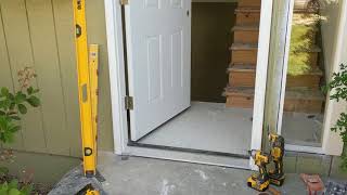 Jeld Wen Front Door Installation  Really crappy products and craftsmanship PART 1 [upl. by Colbye]