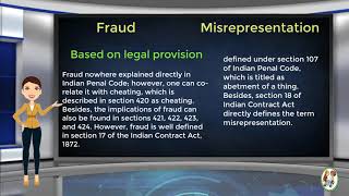 What is Difference Between Fraud amp Misrepresentation [upl. by Kingsley]