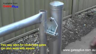 Gate Latch 2 way for round pipe and square [upl. by Akiraa]