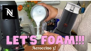 How To Foam Milk With Aeroccino 3 Make Coffee With Foam Tips amp Tricks  Easy Foamed Latte Recipe [upl. by Sidwel]